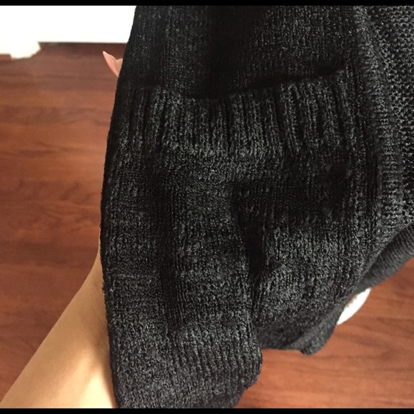 CALVIN KLEIN Black Mesh Cardigan - Picture 5 of 6